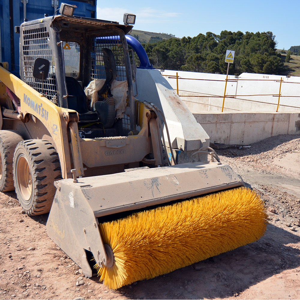 Heavy Equipment with Brush